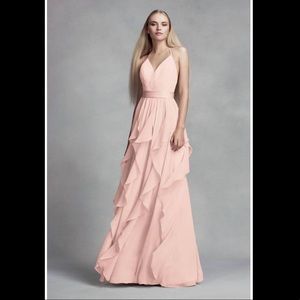 White by Vera Wang Chiffon Dress (Blush)